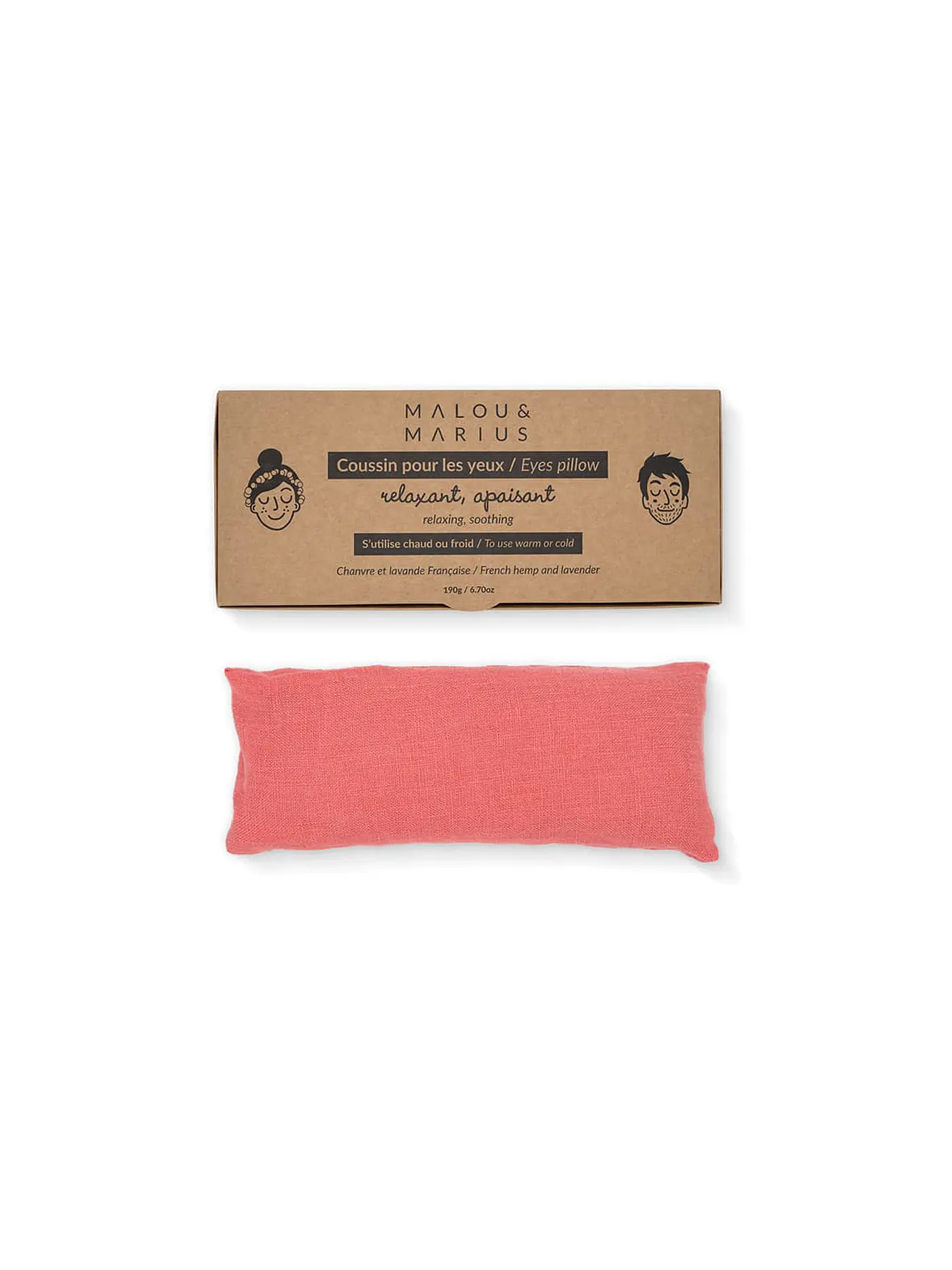MALOU & MARIUS | Augenkissen Pink-Orange | 